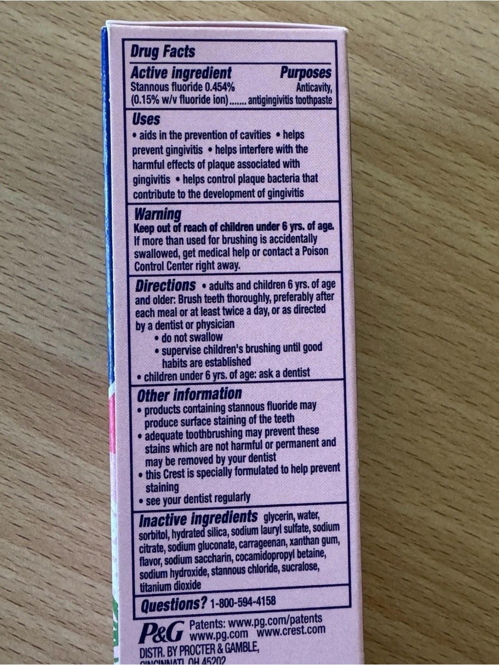 Crest Snowberry Fluoride Toothpaste – Limited Edition Holiday Flavor – 4.1 oz - Picture 3 of 3